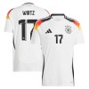 Camisola Alemanha Wirtz 17 Homen Equipamento 1ª Euro 2024